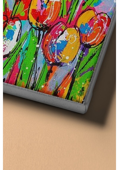Webstyle Sayılarla Boyama Seti Kasnaklı Inek Ve Laleler 40 X 50 Cm