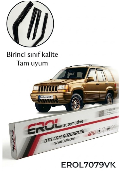 Jeep Grand Cherokee 1991-1999 Suv Model 4'lü Cam Rüzgarlığı Siyah
