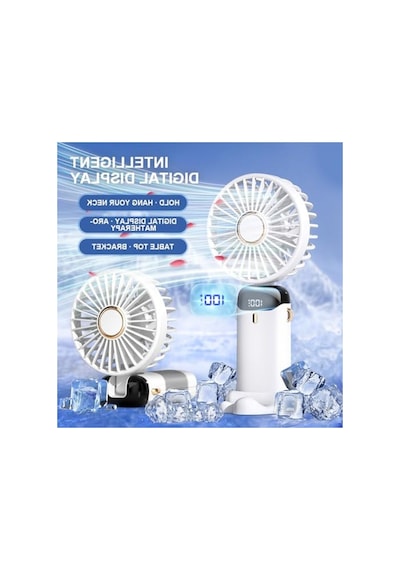 Mini Katlanabilir El Vantilatörü, 5 Hızlı Usb Şarj İle Taşınabilir Ve Kullanışlı Fan