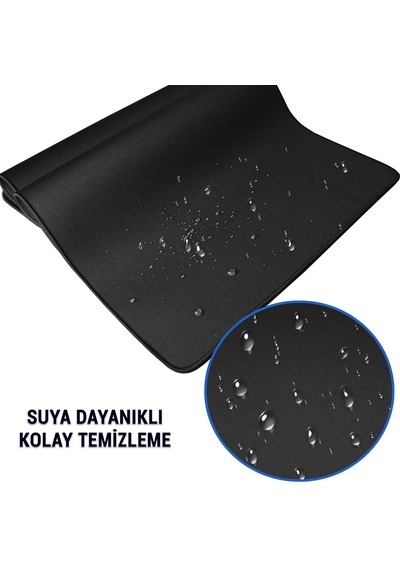 Microcase Taraftar Serisi Konforlu Kaymaz Taban Oyuncu Mousepad 70x30cm Al5311 Siyah-beyaz