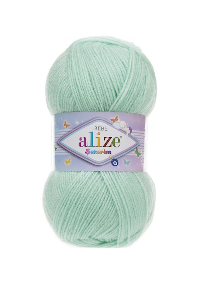 Alize Şekerim Bebe El Örgü İpi (5 Li Paket) - 19-Su Yeşili