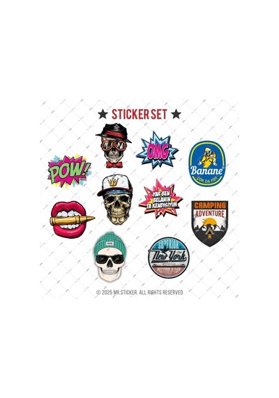 Bdls35 Küçük Boy 10lu Sticker Seti
