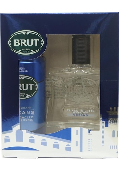 Brut Oceans Erkek Parfüm EDT 100 ML + Oceans Erkek Sprey Deodorant 200 ML