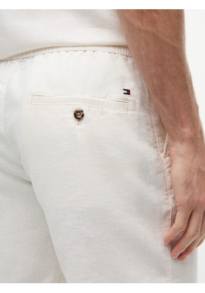 Tommy Hilfiger Dover 8 Po Sorona Lınen 2/2 Erkek Sarı Şort - Mw0mw44353