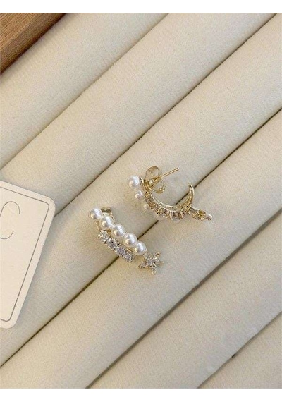 Taşlı İncili Küpe - Altın Renk: Altın Diğer 02711079