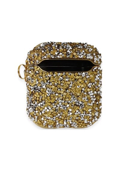 Airpods Uyumlu 2 2.nesil Mira Taşlı Kılıf - Gold