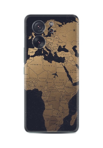 Xiaomi 13t - Xiaomi 13t Pro Kılıf Silikon Desen Özel Seri Map Planet 1656