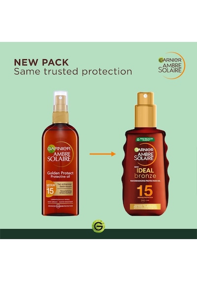 Garnier Ambre Solaire İdael Bronzluk Koruyucu Yağ SPF15 150 ML