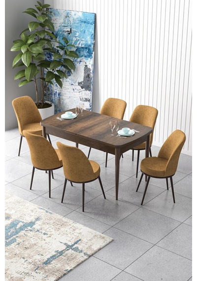 Canisa Concept Zen Serisi 80x132 Mdf Açılabilir Barok Ahşap Desen Masa Takımı Ve 6 Cappucino Sandalye Barok Masa Sandalyeler Cappucino Canisa Concept Zen Serisi 80x132 Mdf Açılabilir Barok Ahşap Desen Masa Takımı Ve 6 Cappucino Sandalye Barok Masa Sandalyeler Cappucino
