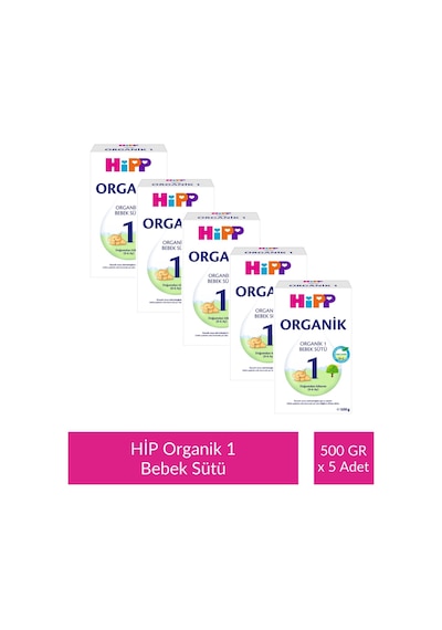 Hipp 1 Organik Bebek Sütü 500 G x 5 Adet