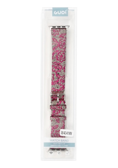 Apple Watch 38mm Creeper Desenli Kordon - Pembe Diğer