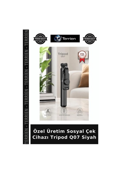 Özel Üretim Sosyal Çek Cihazı Tripod Q07 Siyah