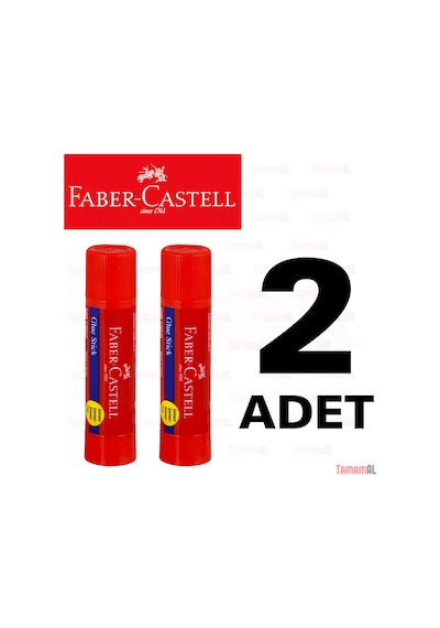 2 Adet Faber Castell Stick Çevirmleli Yapıştırıcı 10 Gr. Küçük