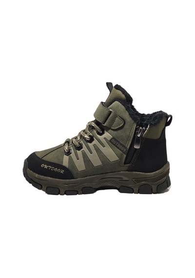 Cem Pekşen Jagulep Haki-bej Kürklü Outdoor Çocuk Botu Haki