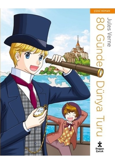 80 Günde Dünya Turu - Çizgi Roman - Jules Verne - Doğan Çocuk