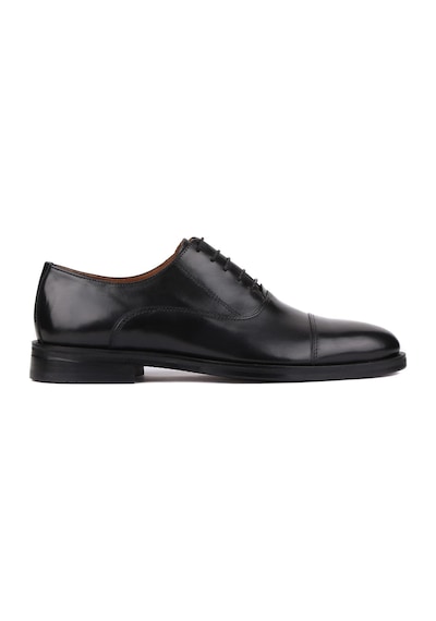 Shoetyle - Siyah Deri Bağcıklı Erkek Klasik Ayakkabı 250-2030-783-siyah