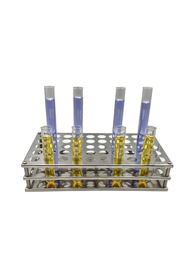 Borox Tüp Standı 50 Tüplük Tüp Standı Paslanmaz Çelik 16 MM