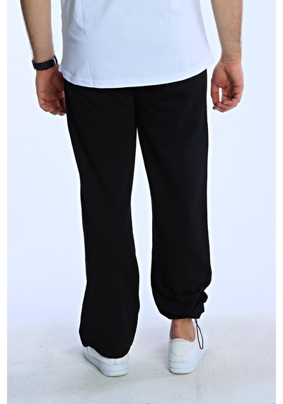 Eg38 Düz Baggy Eşofman Siyah Siyah
