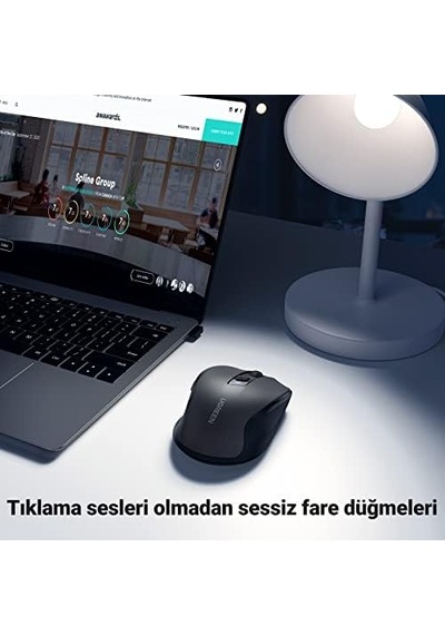 Dizüstü Bilgisayar Kablosuz Fare Ergonomik Sessiz Tıklama Usb Fare, Hassas Takip Bilgisayar Faresi, Gecikmesiz Duyarlı 18 Aylık Pil Ömrü, 4000 Dpı Ayarlanabilir