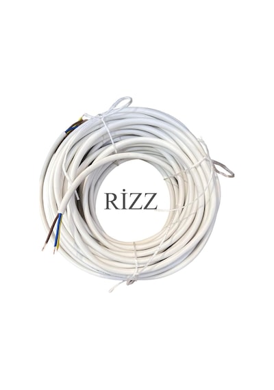 70 Metre Tekli Beyaz Renk 3x1,5 Mm Cca Ttr Topraklı Kauçuk Seyyar Elektrik Kablosu 1