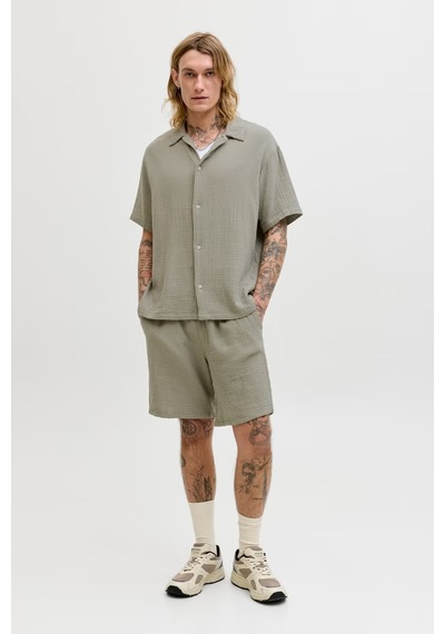 Jack & Jones Pants Studio Jpstjaıden Pamuk Relaxed Fit Short Erkek Short 12274758 Yeşil