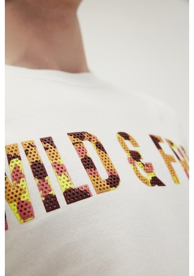 Bad Bear Wıld Crewneck Beyaz Kırık Beyaz