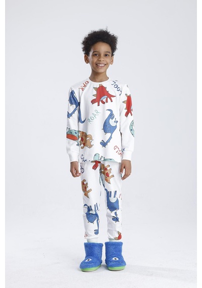 Erkek Pijama Takımı Beyaz