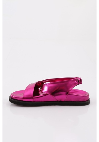 Dgn 3040 Kadin Çapraz Bantli Sandalet 3040-2261-R13812 Fuşya