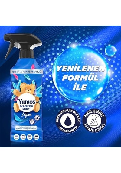 Ev Ve Tekstil Spreyi Lilyum Yıkanması Zor Eşyalar İçin 450 Ml 1000'li Set