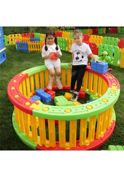 King Kids Yuvarlak Top Havuzu Kırmızı/yeşil