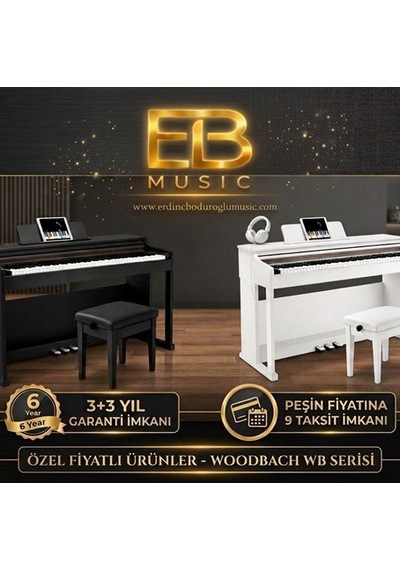 Woodbach Wb 22 Rosewood Digital Piyano Tabure Hediyeli 88 Keys