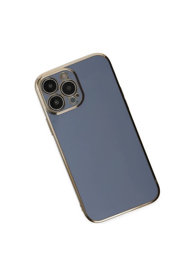 Apple  Uyumlu  iPhone 14 Pro Max Kılıf Volet Silikon Mavi