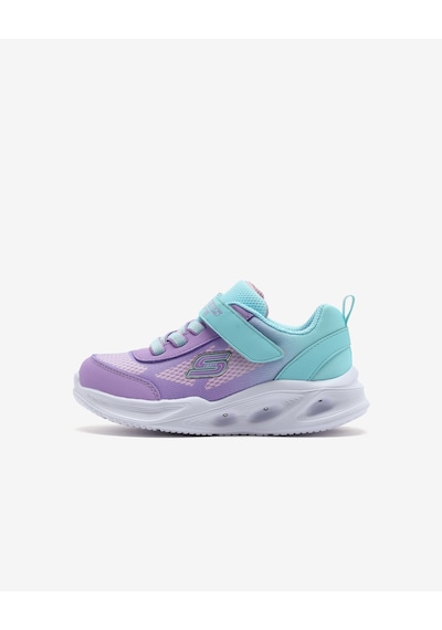Skechers Skechers Sola Glow - Ombre Deluxe Küçük Kız Çocuk Mavi Işıklı Spor Ayakkabı 303714n Tqlv Mavi