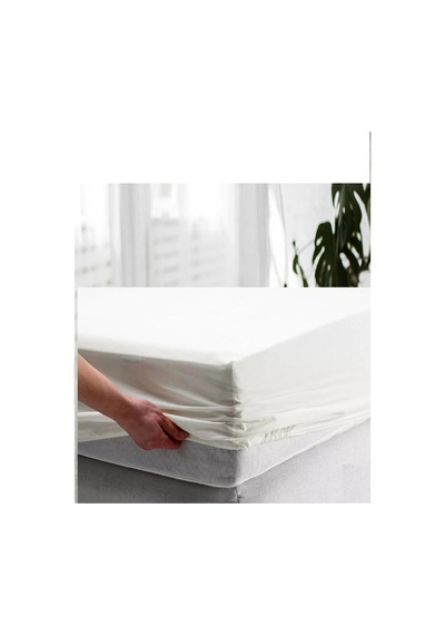 Altın Karma 70x140 Cm Pamuk Kumaş Full Kenar Fitted Sıvı Geçirmez Alez Beyaz
