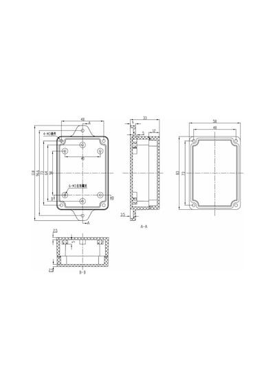 83x58x33mm Su Geçirmez Plastik Elektronik Proje Kutusu Ip65 Duvar Montaj Devre Prototip Wifi Iot