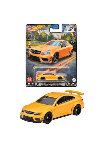 Hot Wheels Premium Car Culture Mercedes-benz '12 C63 Amg Coupe Black Series Gjt68 - Hkf23