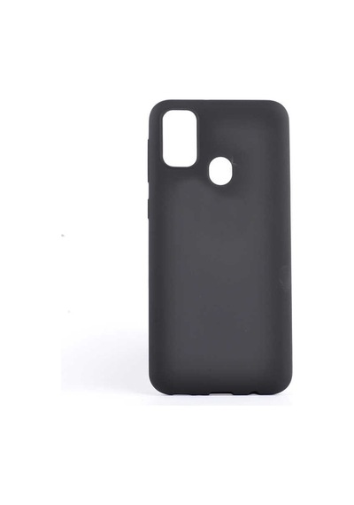 Kilifone - Samsung Uyumlu Galaxy M30s - Kılıf Mat Renkli Esnek Premier Silikon Kapak - Siyah