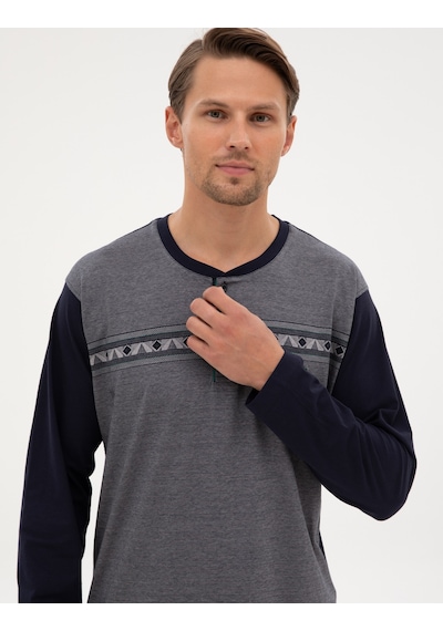 Pierre Cardin Erkek Lacivert Pijama Takım 50322651-200 Lacivert