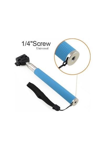 Sanger Sg-01 Selfie Çubuğu Monopod Mavi