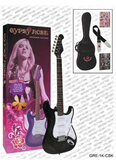 Valencia Gre1Kcbk Elektro Gitar Gypsy Rose Set (Gıgbag. Strap. S