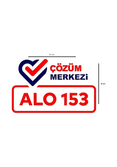 Alo  Merkezi 153 Sticker