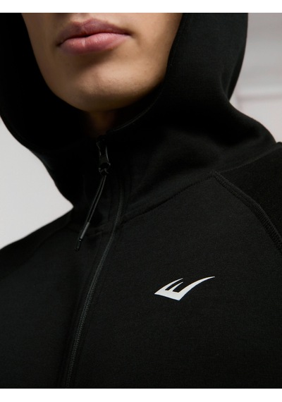 Everlast Champions Collection Siyah Erkek Yüksek Yaka Full Zip Kapüşonlu Sweatshirt Siyah