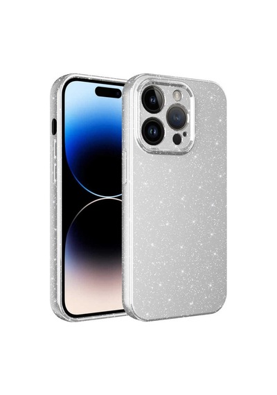 Apple Uyumlu iPhone 14 Pro Max Kılıf Kamera Korumalı Simli Lüks Zore Koton Kapak Beyaz
