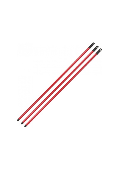 Flora Alüminyum Metal Vidalı Renkli Fırça Faraş Süpürge Çeksil Sap Sapı - 120 Cm. - 3 Adet