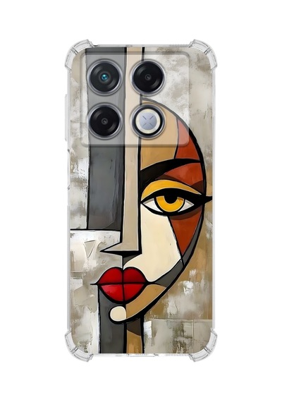 Printify Infinix Gt 20 Pro İle Uyumlu Şeffaf Silikon Kılıf Uv Baskılı Esnek Tpu Kapak Çözüm No6