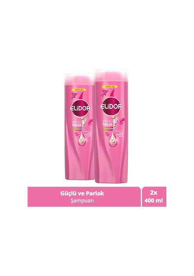Elidor Superblend Güçlü ve Parlak Saç Bakım Şampuanı 2 x 400 ML﻿