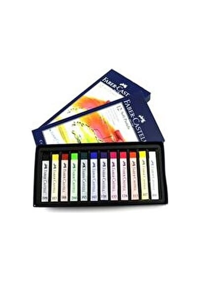 Faber-castell Creative Studio 12 Renk Yüksek Kalite Soft Toz Pastel Boya Seti Karışık
