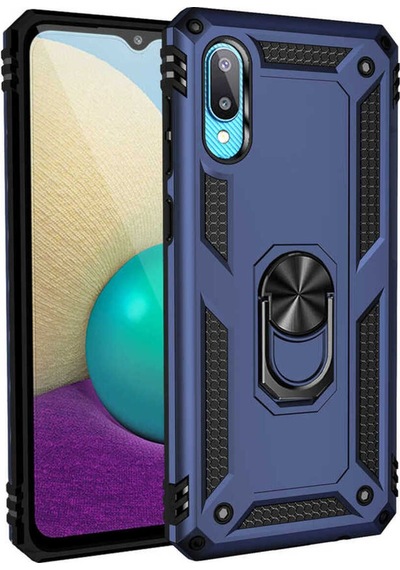 Galaxy A02 Kılıf Zore Vega Kapak Mavi