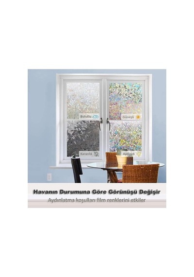 Demeya Cam Serisi Vitray Görünüm Için Kendinden Yapışkanlı Cam Kaplama Folyosu 5mx45cm Dmyala0903 Diğer