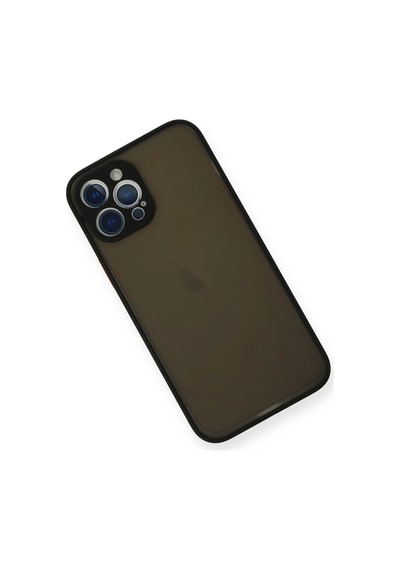 Apple iPhone Uyumlu 12 Pro Kılıf Montreal Silikon Kapak - Siyah 0.2M-Çok Renkli